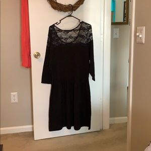 EUC Jessica Simpson Lace Black Dress 2XL